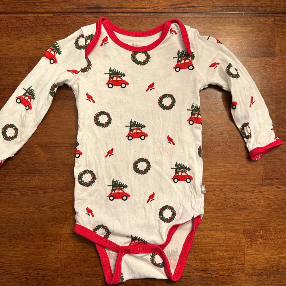 Kyte Christmas bodysuit long sleeve
